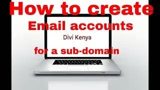 How to create Email accounts for a sub-domain