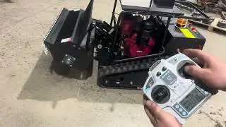 SAAO SH-1100ICE-1000 Remote-Controlled Powerful Flail Mower with pesticide sprayer #lawnmower