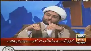 Maulana Kumail Mehdavi at ARY News Hajj Program (part 2) with Waseem Badami.