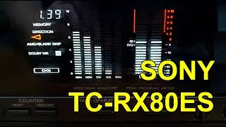 Sony TC-RX80ES cassette deck - with spectrum analyser!