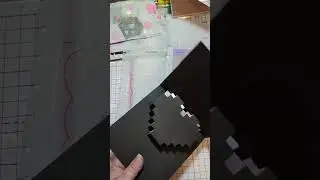 Crafter's Companion's Indigo Template Library #13 Pop Up Pixel Heart Card