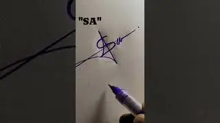 how to write name for SA sign #rajniartist #signature #songs #trending #music #piano #bollywood