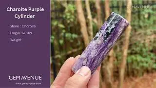Natural Polished Charoite Cylinder Purple Gemstone for Healing, Meditation & Home Decor &ndash; RSH322