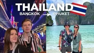 THAILAND travel vlog | Bangkok Food + Phuket Phi Phi Islands, Temples, THE BEACH hotel