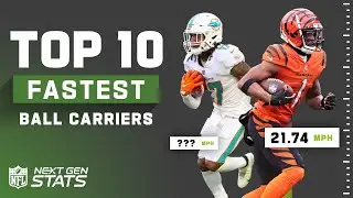 Top 10 Fastest Ball Carriers of NFL 2021 Season | Next Gen Stats