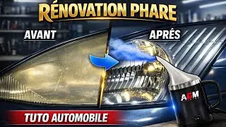COMMENT REDONNER UN ASPECT NEUF A SES PHARES TERNES ? LAMPE ALADIN -  POLYMÉRISATION