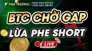Cập nhật thị trường Crypto: BITCOIN H&Ocirc;M NAY CHỜ GAP - LỪA PHE SHORT