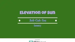 How to find the elevation of the sun