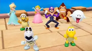 Super Mario Party - MiniGames - Mario Vs Goomba Vs Dry Bones Vs Koopa Troopa