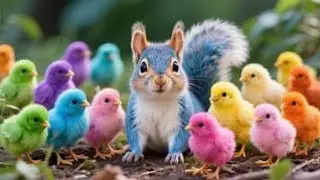 Catch Color Chicken, Cute Chicken, Duck, Rainbow Chicken, Rabbit, Cute Animals