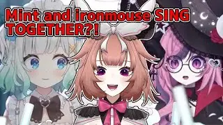 Vtuber reaction to Maid Mint & Ironmouse singing together 