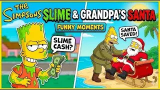 Simpsons Funny Moments | Bart's Slime Investment & Grandpa Saves Santa
