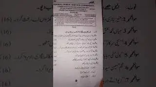 Punjabi past paper ⁶ PMS CSS fpsc PPSC