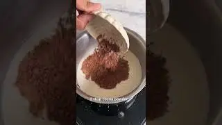 YUMMIEST HEALTHY HOT CHOCOLATE  🥰|| NO SUGAR, NO CREAM, NO CORNFLOUR HOT CHOCOLATE RECIPE#shorts