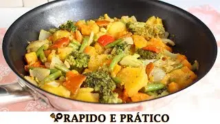LEGUMES NA MANTEIGA FÁCIL E RÁPIDO - RECEITAS QUE AMO