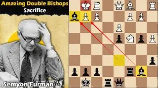 Amazing double bishops sacrifce | Kirillov vs Furman 1949