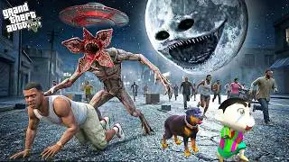 Franklin & Shinchan Trapped by Aliens in Los Santos! 👽😱 | GTA 5
