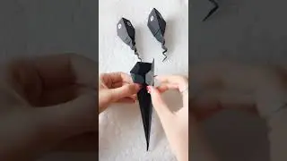 👻 Easy Origami Ghost/Monster DIY! Spooky Paper Art Tutorial! #HalloweenCrafts