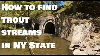 How to find Trout Streams in NY State. Fishing Nine Mile Creek.