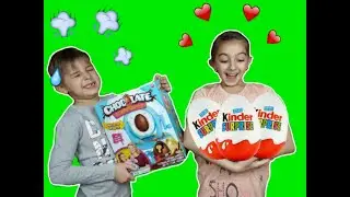 Николь и Миша делают киндер сюрприз! egg surprise maker!