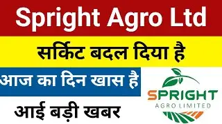 सर्किट बदल गया है Spright Agro Share Latest News | Spright Agro Latest News | Spright Agro Share