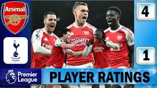 Trossard & Rice Superb !!! Player Ratings: Arsenal 4 - 1 Tottenham Hotspur !!!!