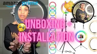 AFFORDABLE 12.6&rdquo; Ring light | Amazon | UNBOXING + INSTALLATION | my first ring light! #ringlight