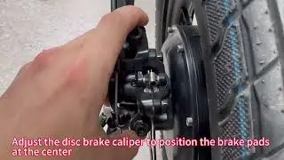 A1 E-bike adjust the brakes