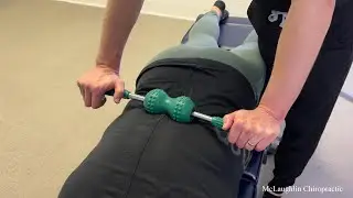 Green Massage Roller *CRACKS* Her Aching Back! Deep Tissue Massage & Cracks Make Her Spine Release!