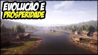 PROSPERIDADE, EVOLUÇÃO E O INÍCIO DA CONSTRUÇÃO DA FAZENDA NA ILHA | MEDIEVAL DYNASTY HARDCORE EP 21