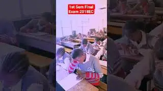 Firsť Sem. final exam at SS School has started. 2018 #sscexam #education