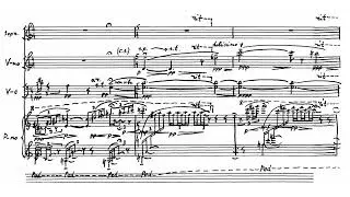 Valentin Silvestrov - Postludium No. 1 for Soprano, Violin, Cello and Piano (1981) [Score-Video]