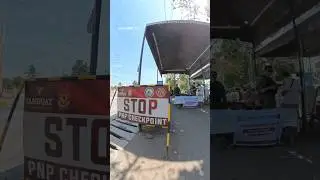 Bus stop at PNP check point for  security and safety of everyone 🇵🇭#mindanao #philippines