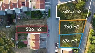 4 Lotes Terreno Urbano| Constru&ccedil;&atilde;o com loteamento | Venda em conjunto ou separadamente