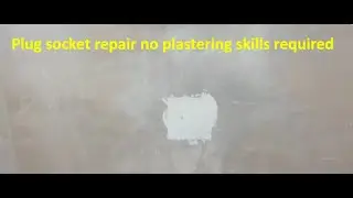 Repairing plasterwork no plastering skills required no tools needed