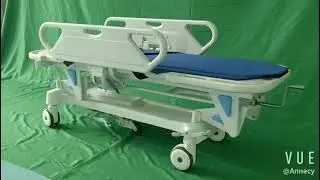 AC ST002 manual patient transfer stretcher cart trolley
