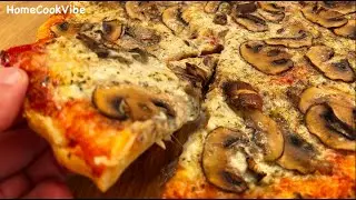 Schnelle Pizza ohne Hefe &ndash; in 15 Min! | Knusprig, saftig & aromatisch 🍕