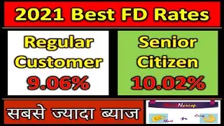 Book FD @ 10.02% - Jun 2021 | Highest FD Interest Rates in In India in 2021 | #ShortNcrisp