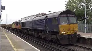 CLASS 56051 & 66304 THROUGH NORTHFLEET 14/10/25 
