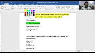 Multimedia 2020 (Even) Question Paper Solution.