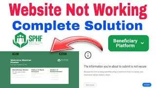 Why sphf website not working | sphf website is not working|Website Not working SpHf