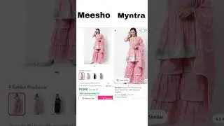 Meesho sharara kurtaset haul। Online shopping review। Link in description #shorts #meeshovsmyntra