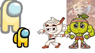 Mini Crewmate vs Italian Brainrot Characters | Among Us #italianbrainrot #animation #brainrot