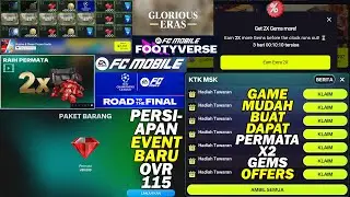 CARA MENDAPATKAN PERMATA/GEMS MISI TAWARAN PERMATA 2X PERSIAPAN EVENT GLORIOUS ERAS 115 FC MOBILE 26
