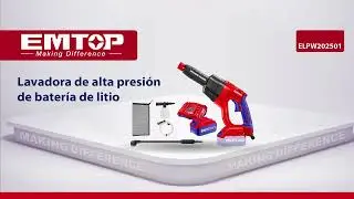 Hidrolavadora ELPW2025012 inal&aacute;mbrica 20V 369 psi - EMTOP