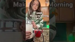 Favorite part of my morning! #asmr #fall #chai #asmrsounds