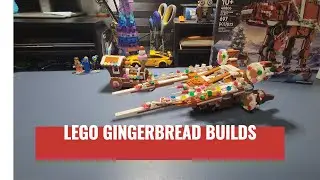 Лего-пряники! Самодельная модель AT-AT BD-1 U-Wing из &laquo;Звездных войн&raquo; и поезд #lego #merrychristmas