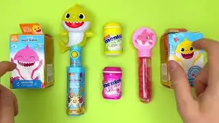💙 Baby Shark toys unboxing | funny Candy ASMR | Satisfying Video | No talking Sweets & Toys Opening