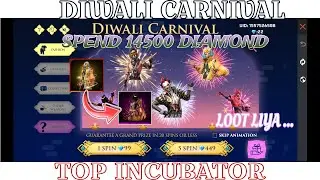 FREE FIRE COMPLETE NEW DIWALI CARNIVAL EVENT : OWNED ALL TOP INCUBATOR BUNDLE