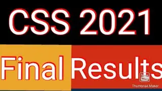 CSS 2021 Final Results || CSS 2021 Final Result with Allocation || Download PDF file or result